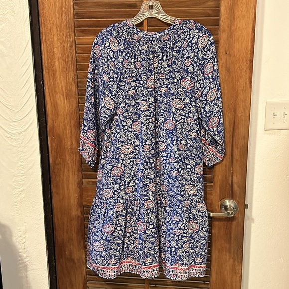 NATALIE MARTIN 100% Silk Rare Floral Print BOHO Summer Stevie Dress Size XS - Picture 12 of 12